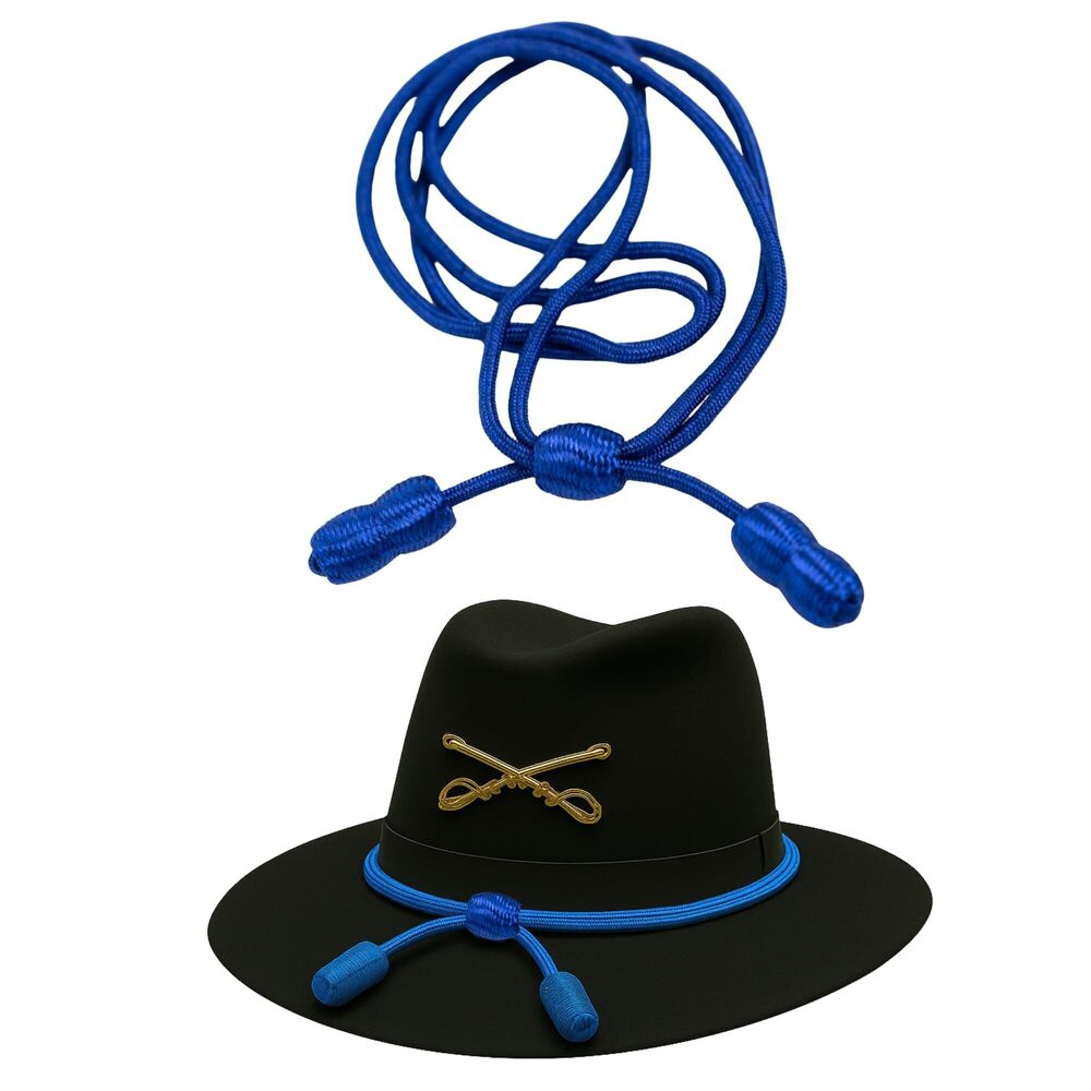 6580 Army Cavalry Adjustable Hat Cord Band Accesory for Army Campaign Hats